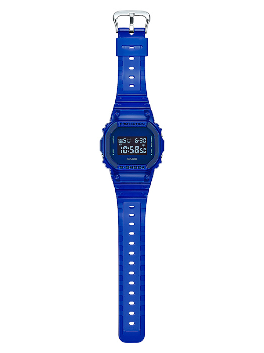 G-SHOCK Gショック ジーショック Color Skeleton シリーズ カシオ CASIO デジタル 腕時計 ブルー スケルトン  DW-5600SB-2 逆輸入海外モデル