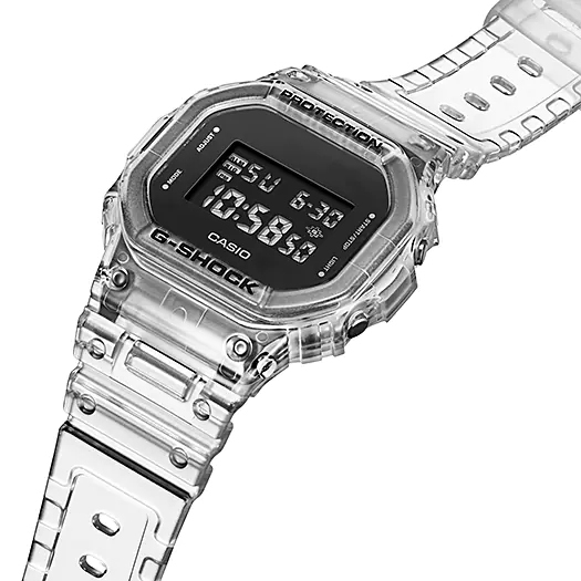 G-SHOCK Gショック 限定 Skeleton Series カシオ CASIO デジタル 腕時計 ブラック クリア スケルトン  DW-5600SKE-7 逆輸入海外モデル