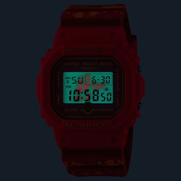 G-SHOCK スーパーマリオ DW-5600 レッド G-SHOCK DW-5600SMB-4 スーパーマリオ