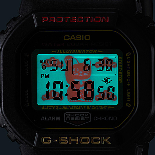 G-SHOCK Gショック ジーショック 日本製 限定モデル 招き猫モデル カシオ CASIO デジタル 腕時計 ブラック  DW-5600TMN-1JR 国内正規モデル