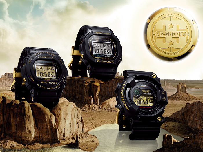 G-SHOCK Gショック ジーショック スティングモデル 35周年限定モデル カシオ CASIO デジタル 腕時計 ゴールド 限定  DW-5735D-1B 逆輸入海外モデル