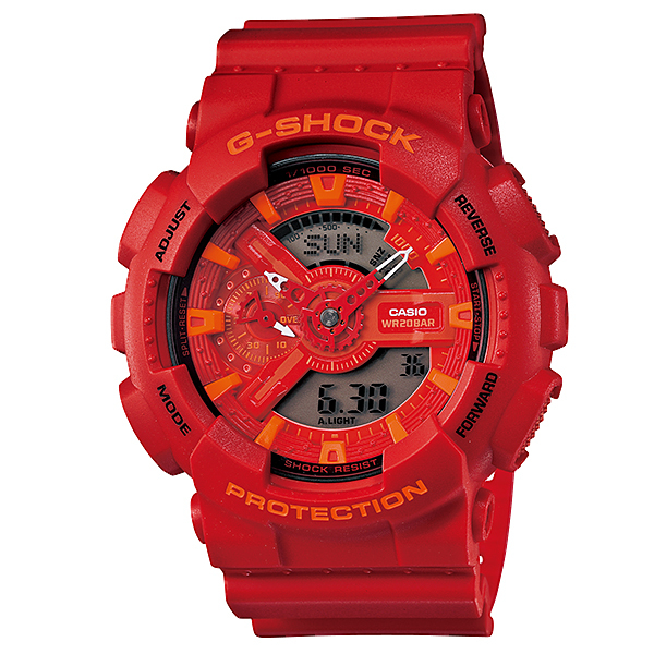 110 Series G-SHOCK Gショック ジーショック GA-110 ブルー＆レッド 