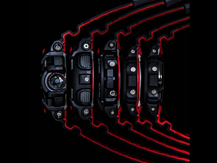 カシオ　G-Shock GA-110HR　ブラックレッド Amazon.co.jp: CASIO カシオ/G-SHOCK ジーショック GA-110HR-1A