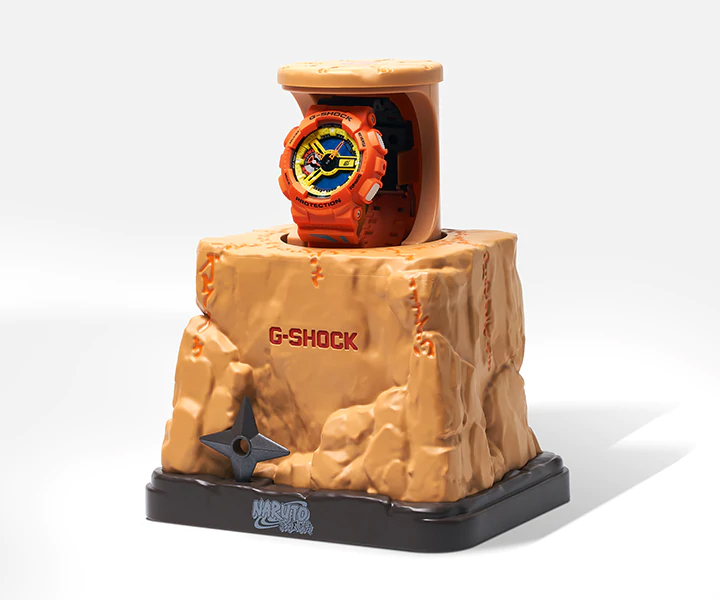 G-SHOCK Gショック NARUTO -ナルト- 限定モデル カシオ CASIO アナデジ 腕時計 オレンジ イエロー  GA-110NAR21-4PFN GA-110NAR21-4 逆輸入海外モデル