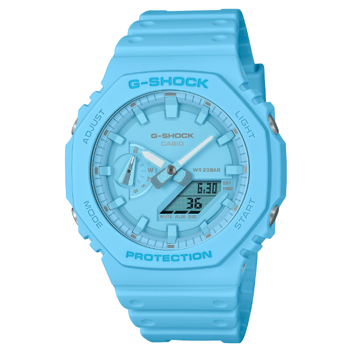 G-SHOCK デジタル/アナログ コンビネーション ブルー/カシオーク G-SHOCK BASIC Gショック 限定モデル カシオーク Virtual Blue