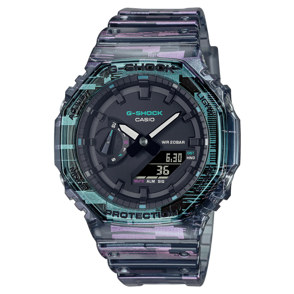 カシオーク G-SHOCK Gショック デジタルグリッチ バグ デザイン カシオ CASIO アナデジ 腕時計 マルチ ブラック スケルトン GA-2100NN-1A  逆輸入海外モデル : ga-2100nn-1a : INST - 通販 - Yahoo!ショッピング