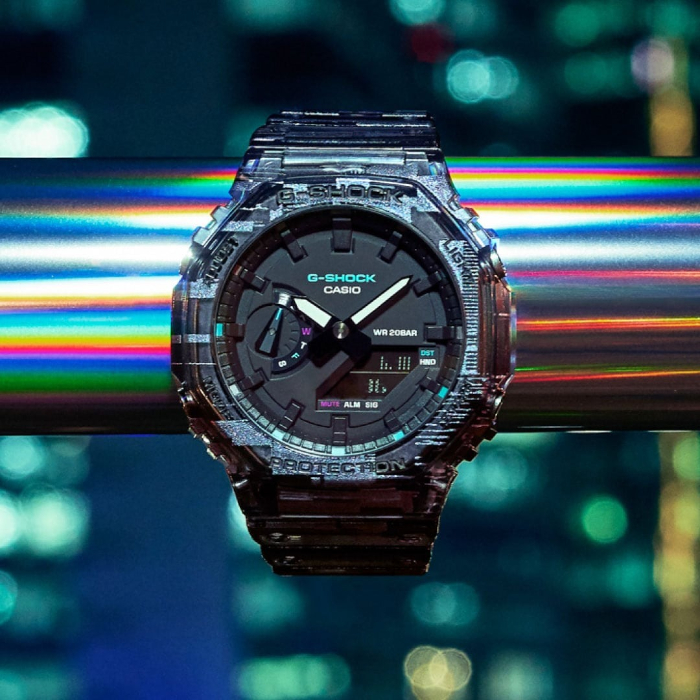 カシオーク G-SHOCK Gショック デジタルグリッチ バグ デザイン カシオ CASIO アナデジ 腕時計 マルチ ブラック スケルトン  GA-2100NN-1A 逆輸入海外モデル : ga-2100nn-1a : INST - 通販 - Yahoo!ショッピング