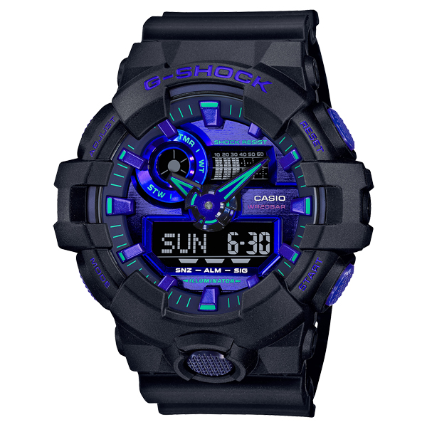 G-SHOCK Gショック Virtual Blueシリーズ カシオ CASIO アナデジ 腕時計 ブラック ブルー GA-700VB-1A 逆輸入 海外モデル : ga-700vb-1a : INST - 通販 - Yahoo!ショッピング