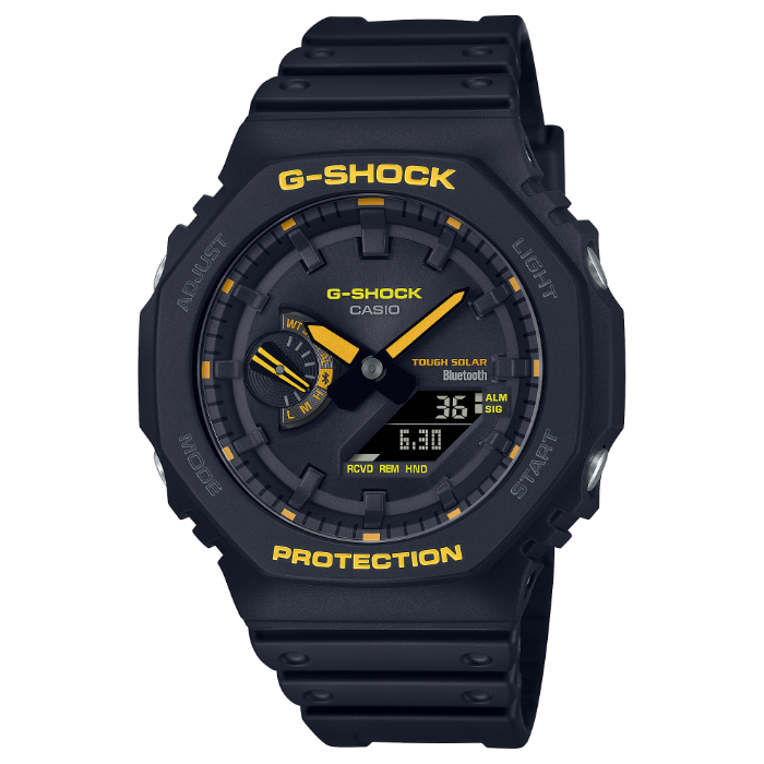 【ウサギのココア】G-SHOCK デジタル腕時計 ブラック/イエロー ウサギのココア様専用】G-SHOCK デジタル腕時計 ブラック