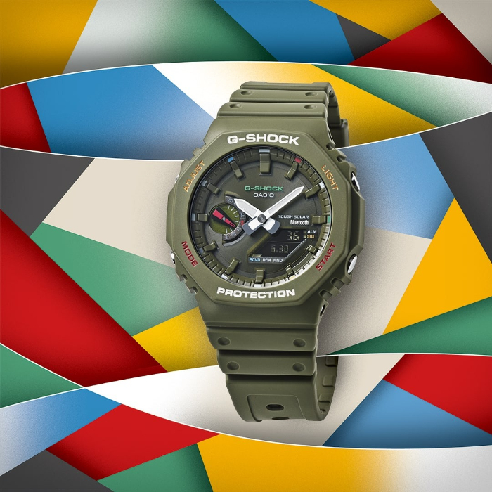 G-SHOCK カシオーク3点セット 八角形G-SHOCK、通称“カシオーク”の進化版に80年代風のカラー