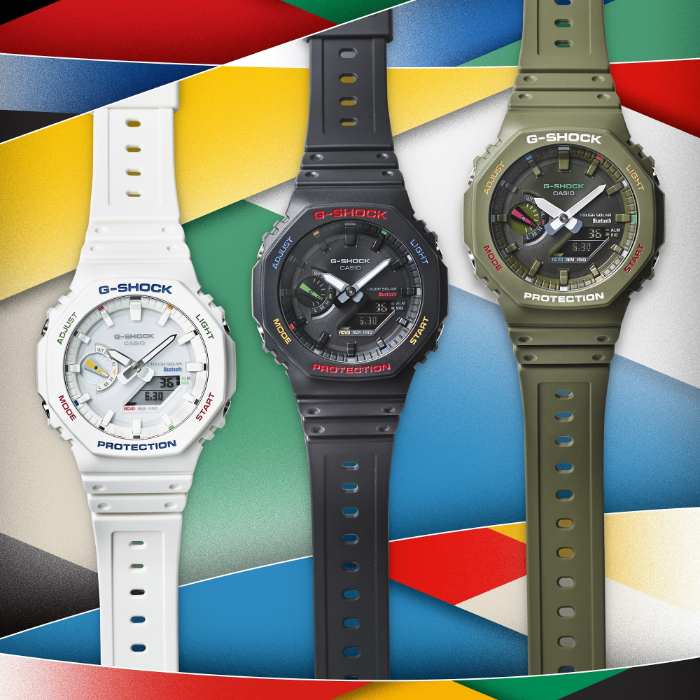 G-SHOCK CASIO マルチカラー エネルギッシュな新型G-SHOCK。'90sアウトドア風味なマルチ
