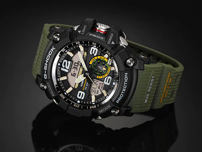G-SHOCK GG-1000 マッドマスター アナデジ ブラック カーキ G-SHOCK Gショック MASTER OF G MUDMASTER カシオ CASIO アナデジ