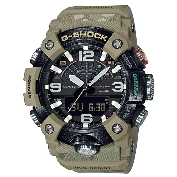 G-SHOCK Gショック マスターオブG マッドマスター BRITISH ARMY コラボ 限定 カシオ CASIO 腕時計 カーキ カモフラ  GG-B100BA-1AJR 国内正規モデル