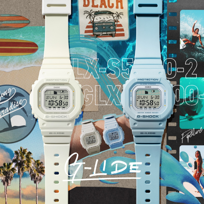 CASIO G-SHOCK GLIDE 白 デジタル腕時計 サーフィン - メルカリ