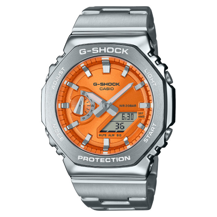 G-SHOCK カシオ GA-2100系 オレンジ カスタムモデル（スケルトン) GA-2100-1AJF | CASIO