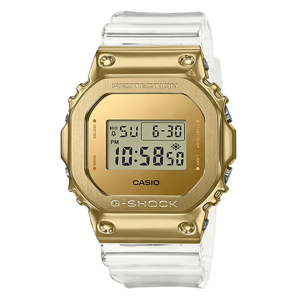 G-SHOCK Gショック ORIGIN Metal Covered Gold Series カシオ CASIO デジタル 腕時計 クリア ゴールド  GM-5600SG-9 逆輸入海外モデル