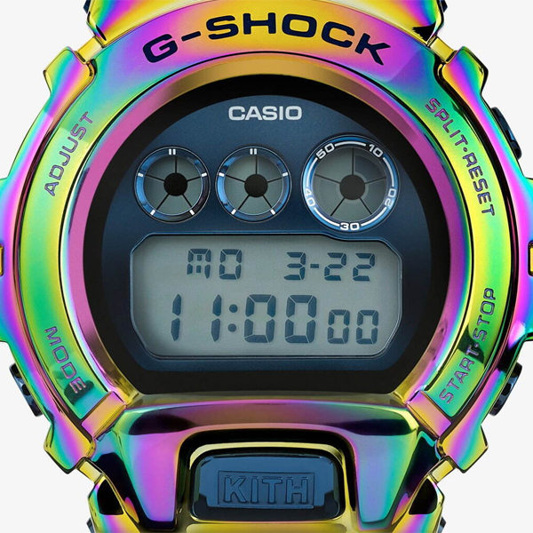 品質極上KITH キス ×G-SHOCK ジーショック 10周年記念 腕時計 RAINBOW レインボー GM-6900KITH-2 腕時計(アナログ)