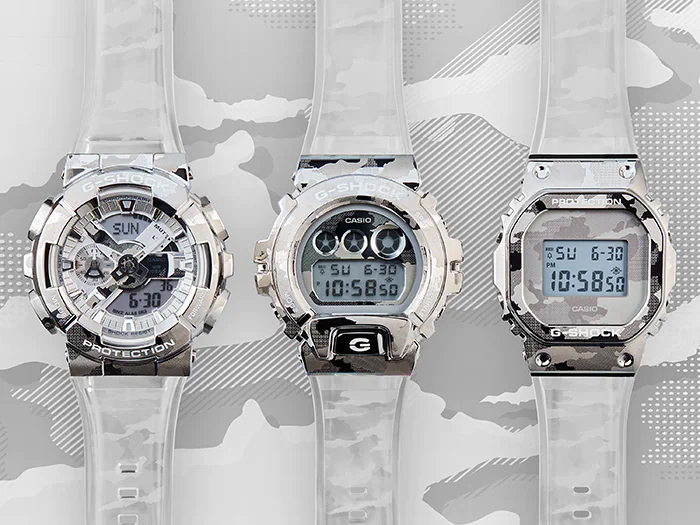 G-SHOCK Gショック スケルトンカモフラージュ シリーズ カシオ CASIO デジタル 腕時計 クリア GM-6900SCM-1 逆輸入海外モデル