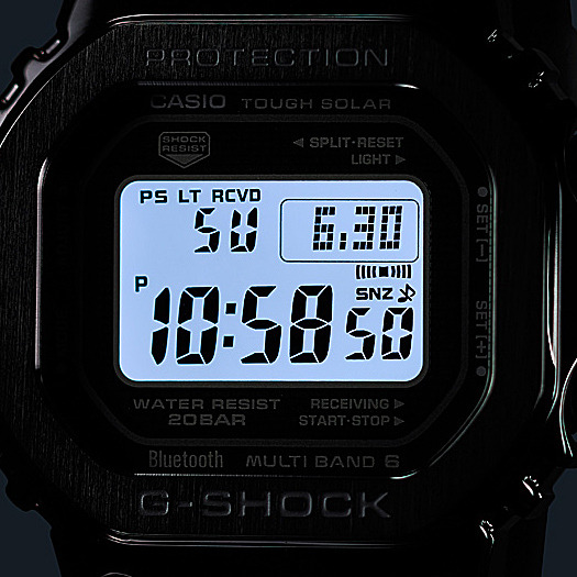 G-SHOCK Gショック ジーショック 逆輸入海外モデル カシオ CASIO スマートフォンリンク 電波 ソーラー デジタル 腕時計 ブラック  GMW-B5000G-1