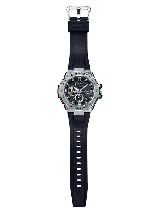 CASIO G-SHOCK GST アナデジ腕時計 ブラック×シルバー G-STEEL G-SHOCK Gショック Gスチール スマートフォンリンク カシオ