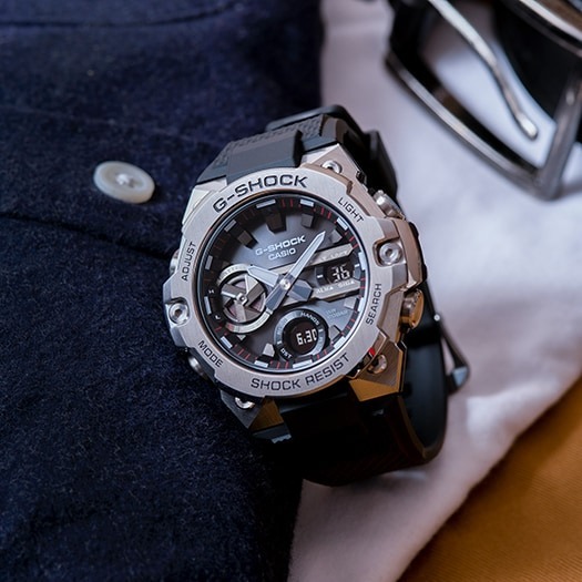 G-SHOCK G-STEEL GST-B400-1AER ブラック/シルバー G-STEEL - GST-B400 | CASIO