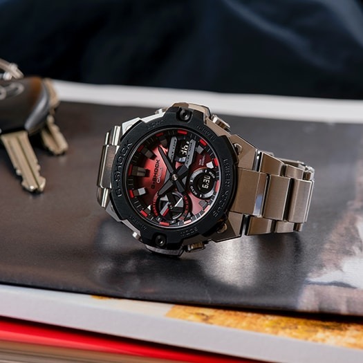 G-SHOCK GST-B400AD-1A4JF G-STEEL レッドアナデジ GST-B400AD-1A4JF | CASIO