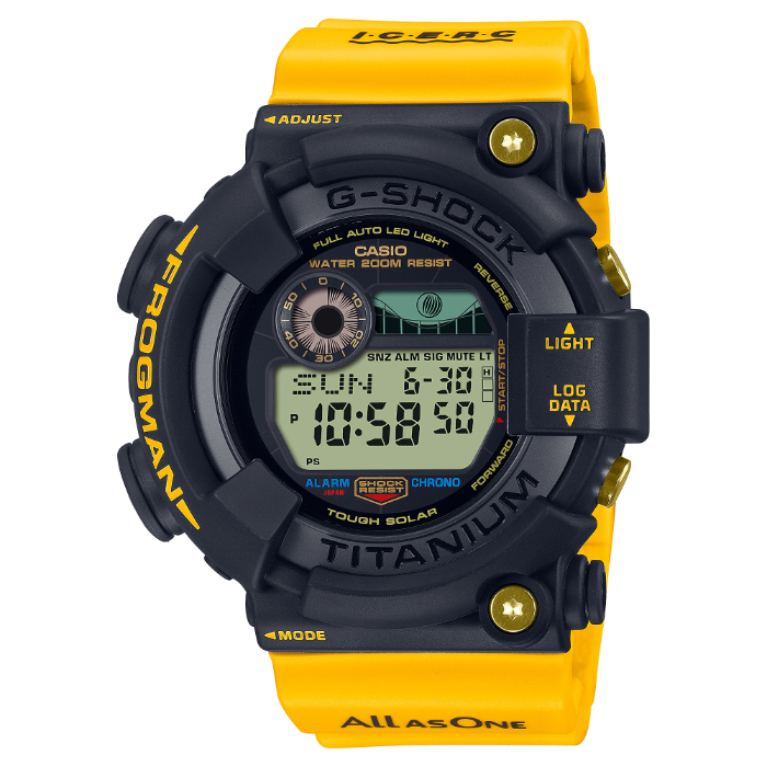 G-SHOCK Gショック フロッグマン イルクジ 2023 限定 カシオ CASIO ソーラー デジタル 腕時計 イエロー ブラック  GW-8200K-9JR 国内正規モデル