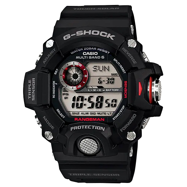 G-SHOCK GW-9400 ブラック デジタル レンジマン電波ソーラー G-SHOCK Gショック マスターオブG RANGEMAN レンジマン カシオ