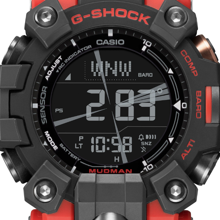 G-SHOCK GW-9500-1A4ER ブラック/レッド G-SHOCK Gショック マスターオブG マッドマン CASIO ソーラー電波