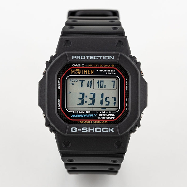 MOTHER×G-SHOCK ほぼ日 別注限定モデルORIGIN 5600シリーズ カシオ CASIO 電波 ソーラー デジタル 腕時計 ブラック  GW-M5610UMOT21-1JR 国内正規モデル
