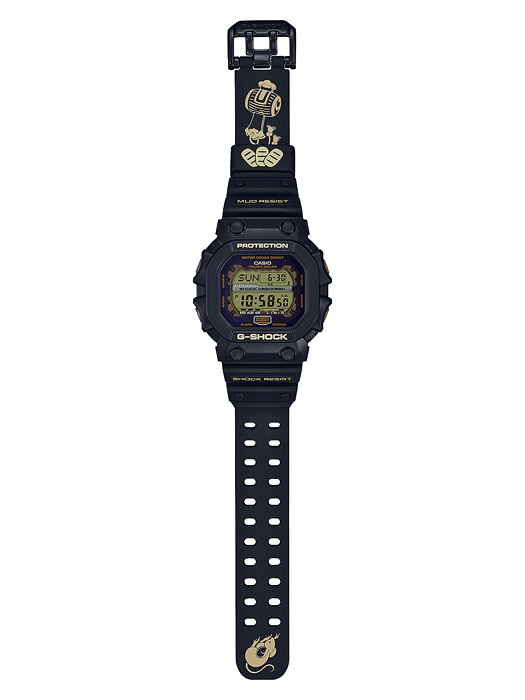 G-SHOCK Gショック ジーショック 限定 七福神モデル 大黒天モデル カシオ CASIO 逆輸入海外モデル ソーラー デジタル 腕時計 ブラック  ゴールド GX-56SLG-1