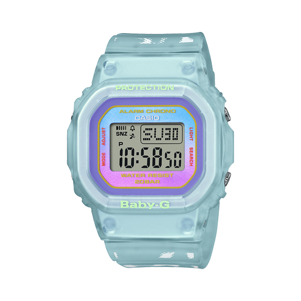 ラバコレ ラバーズコレクション 2021 サマー限定モデル ペア G-SHOCK BABY-G カシオ CASIO デジタル 腕時計 ブルー  スケルトン 限定 SLV-21B-2 逆輸入海外モデル