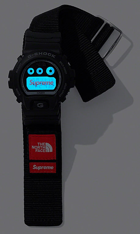 ［新品/未使用］Supreme×THE NORTH FACE×G-SHOCK 限定トリプルコラボモデル Gショック カシオ デジタル 腕時計 ブラック  DW-6900NS-1JR 国内正規モデル