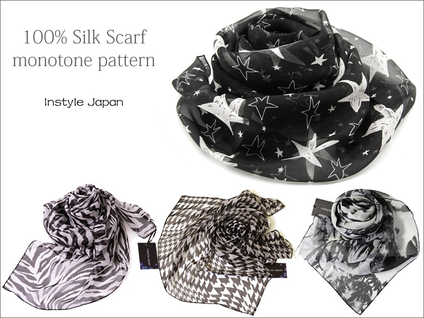 Instyle Japan スカーフ レディース ストール シルク100