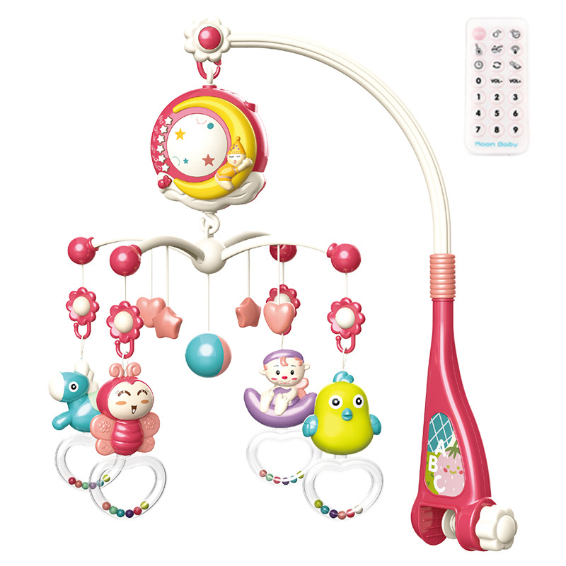 かわいい～！」 ベッドメリー ベビーベッドおもちゃ 赤ちゃん オルゴール 360度回転 子守歌171曲 リモコン付 日本語説明書 