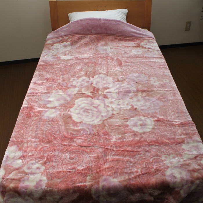 西川（nishikawa） ふっくらボリューム 衿付2枚合わせ毛布 シングル