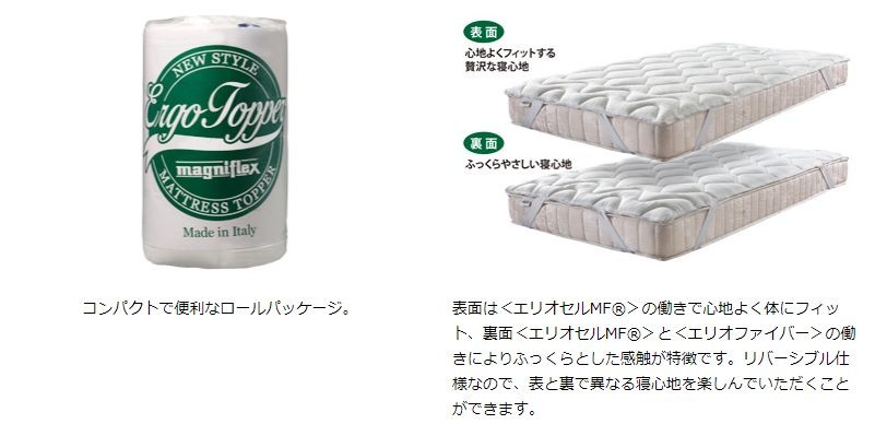 マニフレックスエルゴ・トッパー ダブル 【magniflex マットレス】 magniflex マニフレックス エルゴトッパー ダブル （送料無料