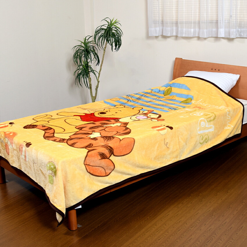 Disney ディズニー あったか毛布 プー＆ティガー new friends