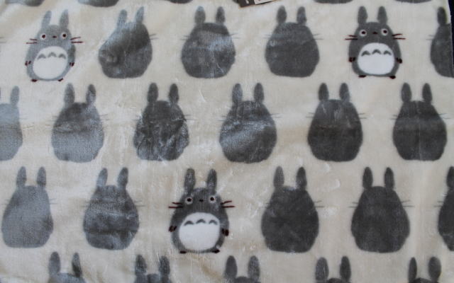となりのトトロ 毛布 シングル140×200cm トトロシルエット