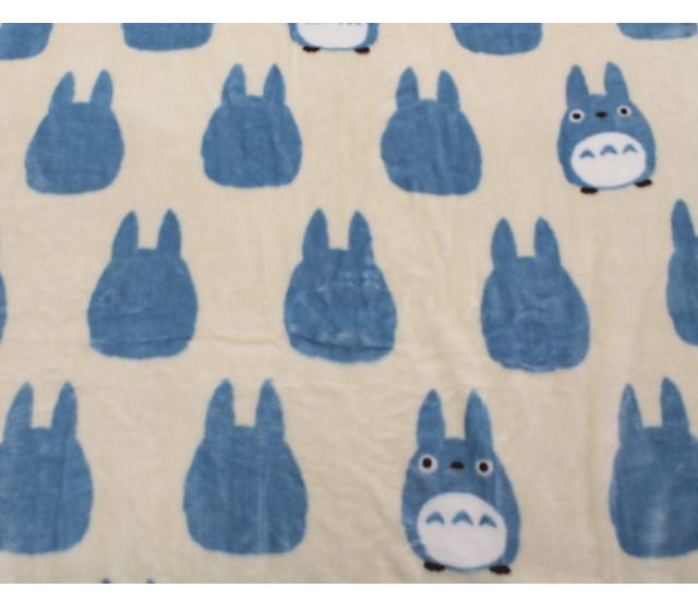 ❤️未使用❤️となりのトトロ 毛布 140cm × 200cm 綿100% 日本製 となりのトトロ 毛布 シングル140×200cm トトロシルエット