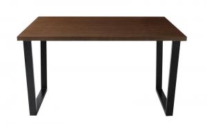 ダイニングテーブル 4人 モダンデザイン 天然木ウォールナット おしゃれ 高さ70 W120｜intelogue