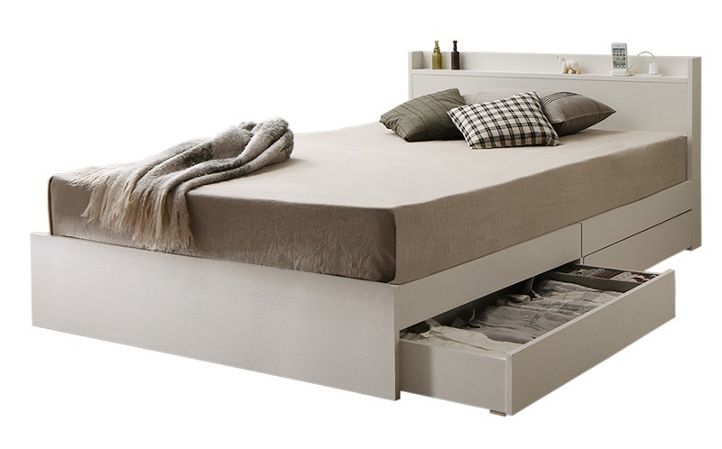 収納ベッド ベッド セミダブル ベット マットレス付き マットレス 