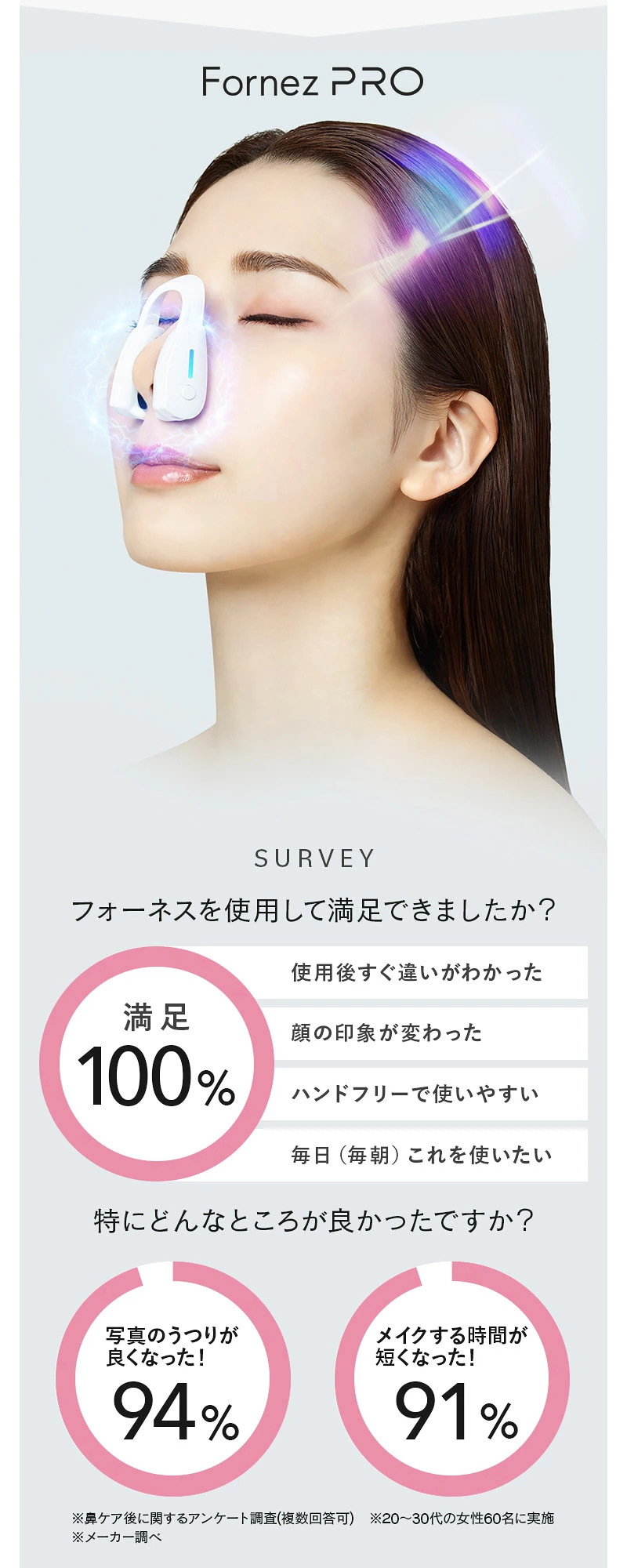 ルクセア フォーネスプロ LUXCEAR FornezPRO 鼻専用美顔器 EMS 美容機器 王様のブランチ ブランチショッピング TV テレビ放送 コニー メーカー公認店 正規品 | LUXCEAR | 06