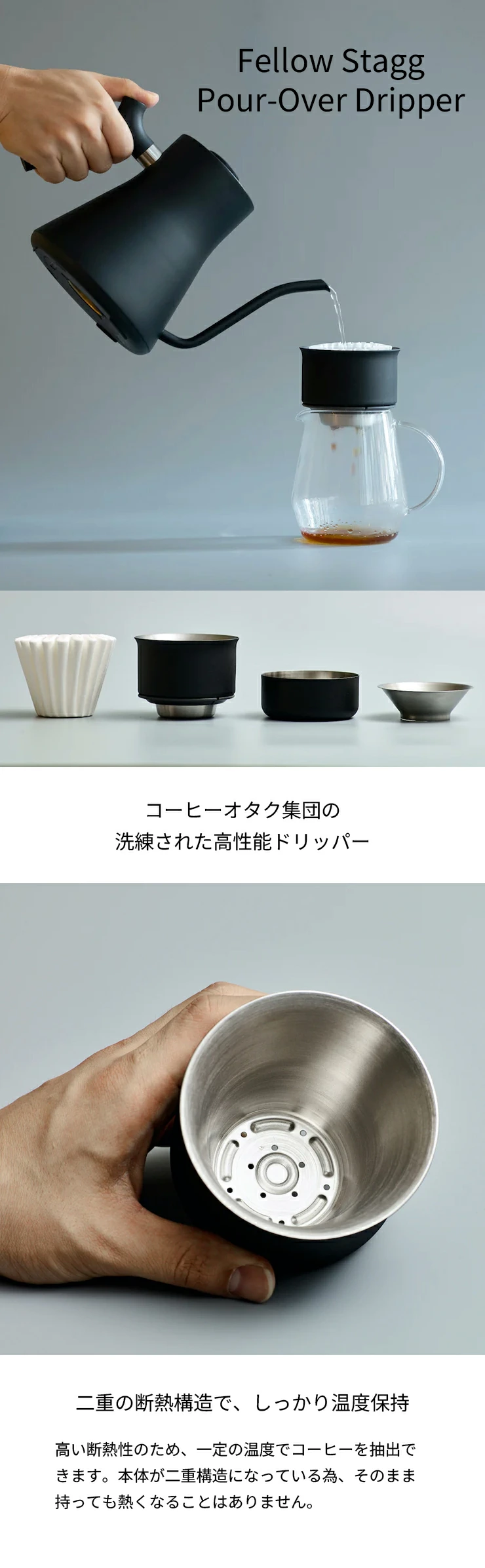 正規販売店】FELLOW Stagg Pour-Over Dripper（フェロー スタッグ プア