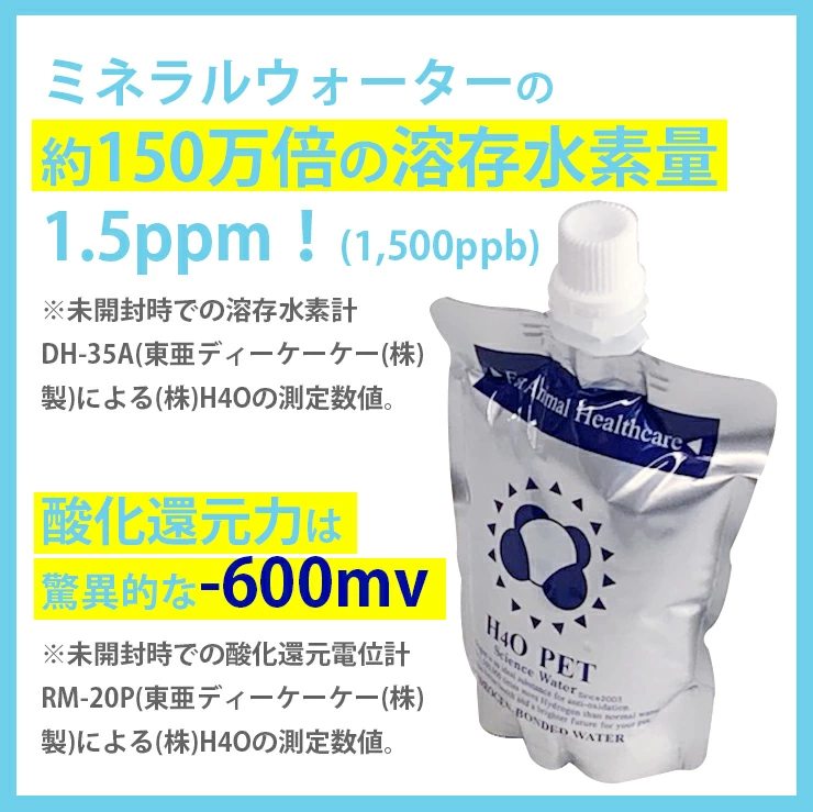 新鮮！工場直送＞H4O PET ペットサイエンスウォーター 100ml×60