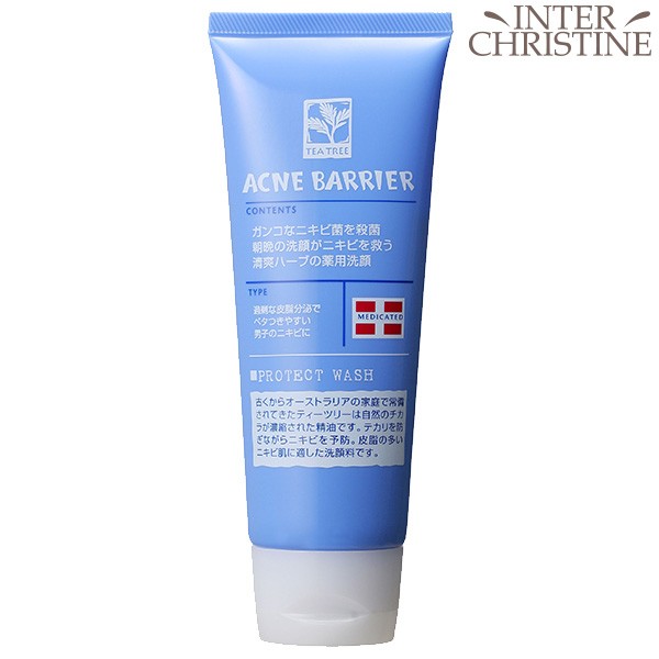 洗顔料 メンズアクネバリア 薬用ウォッシュ 医薬部外品 100g 石澤研究所 男性用｜インタークリスティーヌ