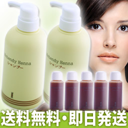 セット】マヘンディ ヘナシャンプー 500ml×2本セット【20ml×5本付