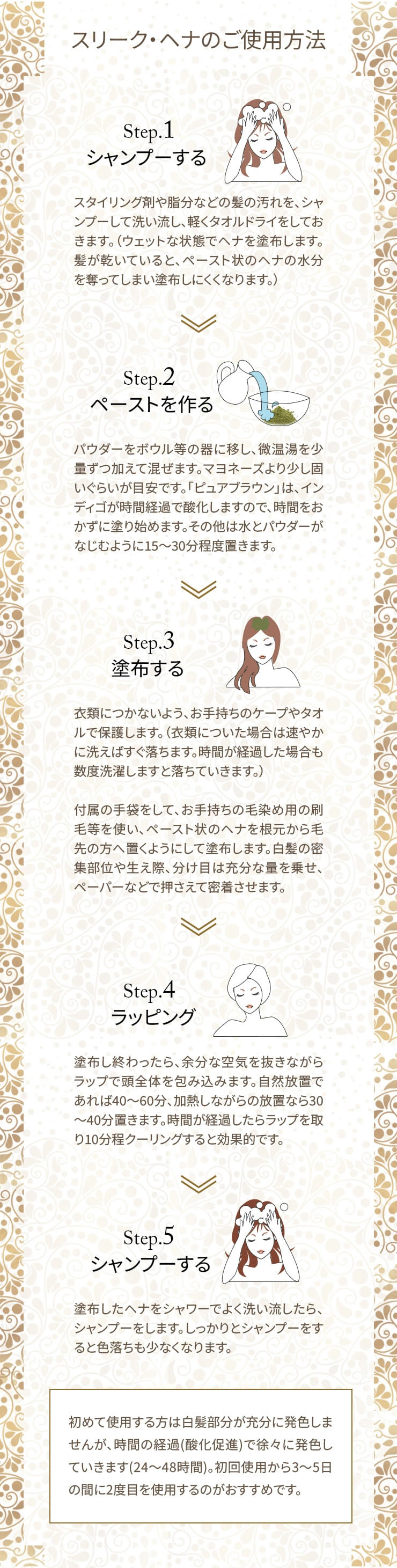 クィーンズヘナ イエロー 3袋 スリークヘナ イエロー 100g (手袋・使用説明書付き) ＜2個まで