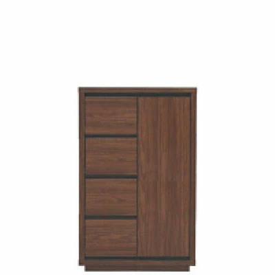 丸繁木工 COMO コモ キャビネット プッシュタイプ 2段 幅610〜750mm