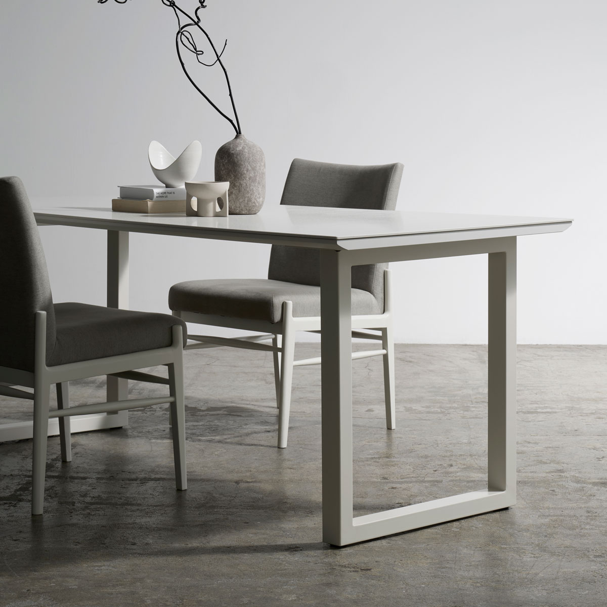 綾野製作所 REGLE セラミック ダイニングテーブル 一枚天板 スクエア脚